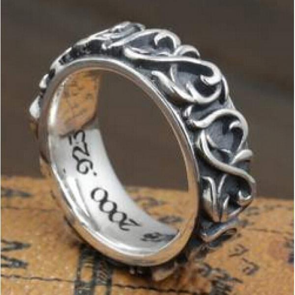高級感　2026 首胸ロゴ CHROME HEARTS クロムハーツ シルバー925 指輪 男性用