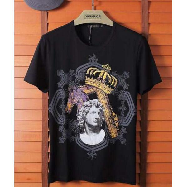 柔らか素材で着心地も抜群！2026春夏 耐久性に優れ VERSACE ヴェルサーチ 半袖 Tシャツ 3色可選