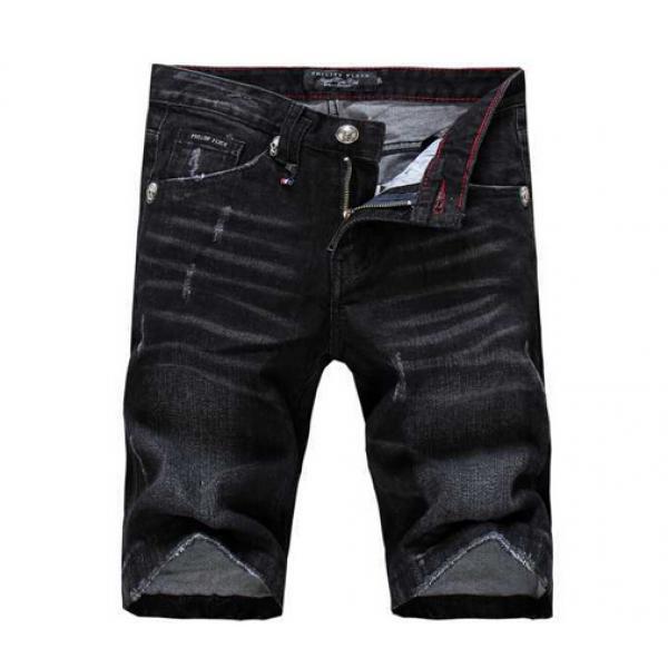 素敵なデザイン！2026 PHILIPP PLEIN フィリッププレイン ハーフデニム しわのデザイン