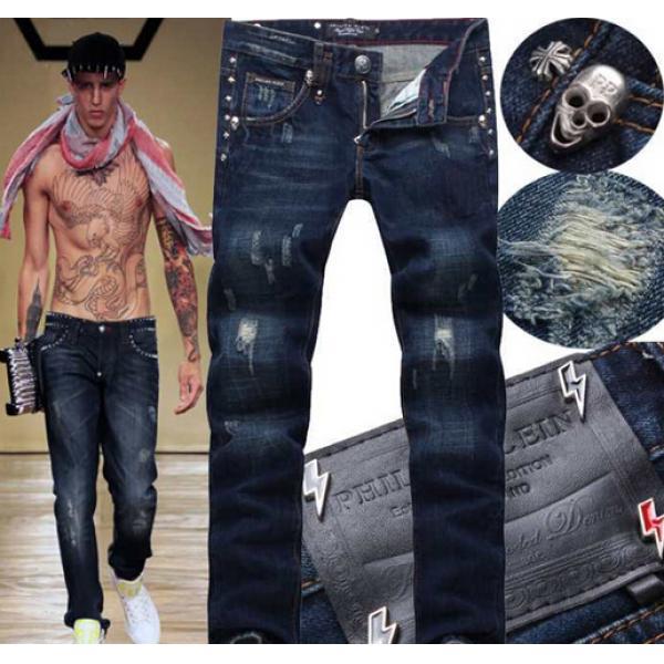 モデル愛用 !　2026  PHILIPP PLEIN フィリッププレイン ジーンズ ダメージ加工