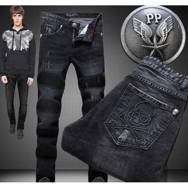 2026 高級感演出！ PHILIPP PLEIN フィリッププレイン ジーンズ ダメージ加工