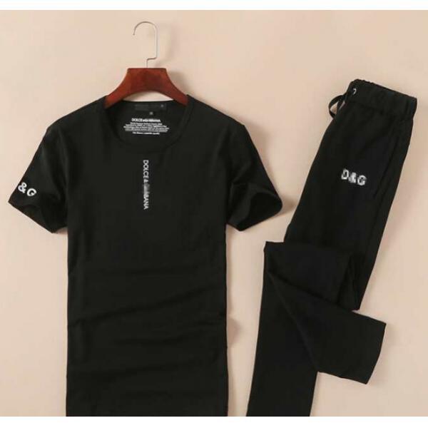 2026 Dolce&Gabbana ドルチェ＆ガッバーナ 半袖Tシャツ 上下セット 2色可選