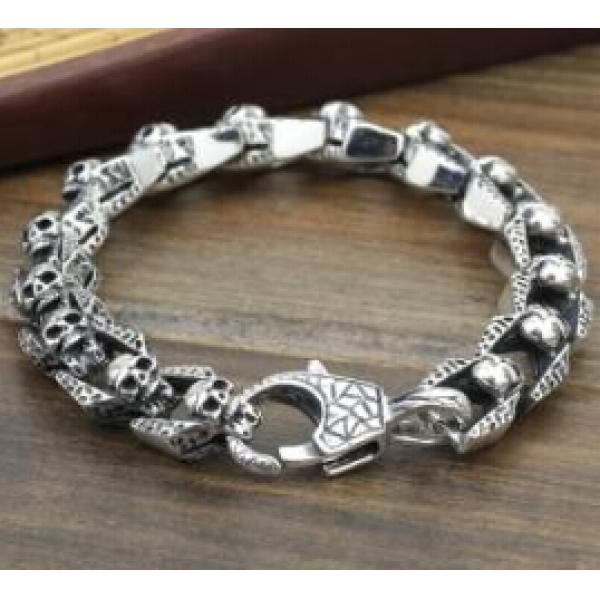 お買い得 2026 CHROME HEARTS クロムハーツ シルバー925 ブレスレット 男性用