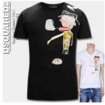 お買い得2026春夏 DSQUARED2 ディースクエアード 半袖Tシャツ 2色可選