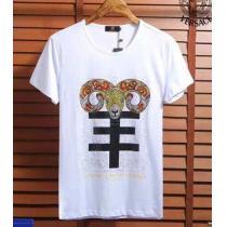 ◆モデル愛用◆ 2026春夏 VERSACE ヴェルサーチ 半袖Tシャツ 2色可選