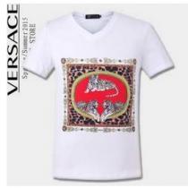ブランド 代引き　希少 2026春夏 VERSACE ヴェルサーチ 半袖Tシャツ 3色可選