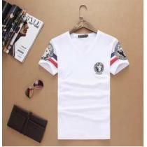 格好良い 2025春夏 VERSACE ヴェルサーチ 半袖Tシャツ 2色可選