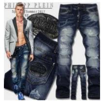 上質感　2026春夏 ～希少 PHILIPP PLEIN フィリッププレイン ダメージデニム カジュアルに着こなせるデザイン