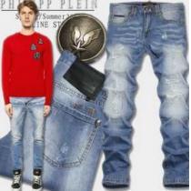 耐久性に優れ新品　2025春夏 PHILIPP PLEIN フィリッププレイン ダメージデニム 