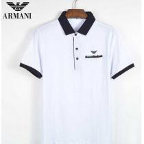 都会的な雰囲気で ARMANI アルマーニ 数に限りがある 半袖ポロシャツ 4色可選