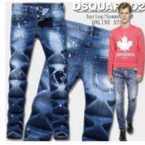 完売　生地結構伸びる商品　2026春夏 DSQUARED2 ディースクエアード ダメージデニム 