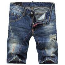 新入荷! 2026 DSQUARED2 ディースクエアード ダメージデニム 半ズボン　伸び感が優れ