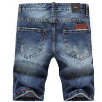 新入荷! 2026 DSQUARED2 ディースクエアード ダメージデニム 半ズボン　伸び感が優れ