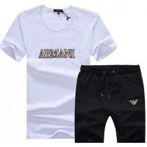 2026 お買得 ARMANI アルマーニ 半袖Tシャツ 上下セット 2色可選