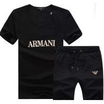 2026 お買得 ARMANI アルマーニ 半袖Tシャツ 上下セット 2色可選