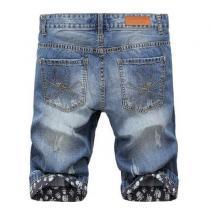 最高人気 !　2026  PHILIPP PLEIN フィリッププレイン ハーフデニム ユーズド加工