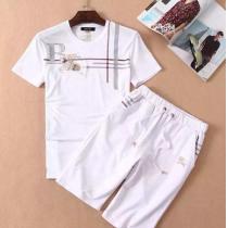 絶大な人気を誇る 2025 BURBERRY バーバリー 半袖Tシャツ 上下セット 2色可選