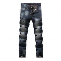 人気が爆発!　2026  PHILIPP PLEIN フィリッププレイン ダメージデニム 細身効果