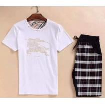 耐久性に優れ 2026 BURBERRY バーバリー 半袖Tシャツ 上下セット 4色可選