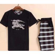 耐久性に優れ 2026 BURBERRY バーバリー 半袖Tシャツ 上下セット 4色可選