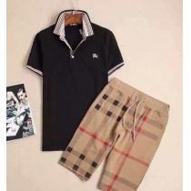 上質 大人気！ 2025 BURBERRY バーバリー 半袖ポロシャツ 上下セット 2色可選