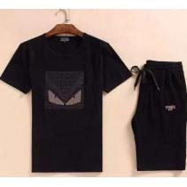 2026 格安！ FENDI フェンディ 半袖Tシャツ 上下セット 4色可選