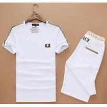 2026 大人気☆NEW! VERSACE ヴェルサーチ 半袖Tシャツ 上下セット 2色可選