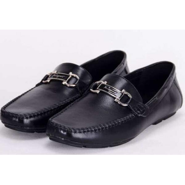FERRAGAMO サルヴァトーレフェラガモ 超人気美品◆ ビジネスシューズ モカシン 抗菌?防臭加工
