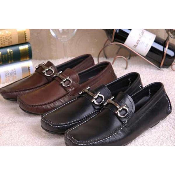 抜群の雰囲気が作れる! FERRAGAMO サルヴァトーレフェラガモ 軽量で疲れにくい ローファー 2色可選