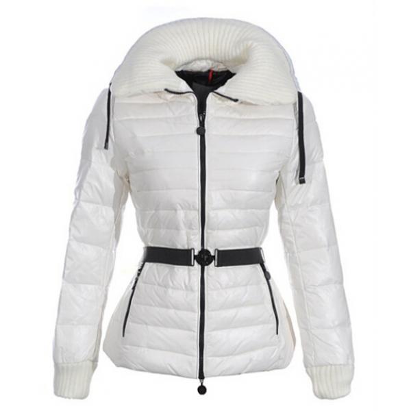 寒い冬に重宝します モンクレールMONCLER レディース 偽物ダウンジャケット ホワイト