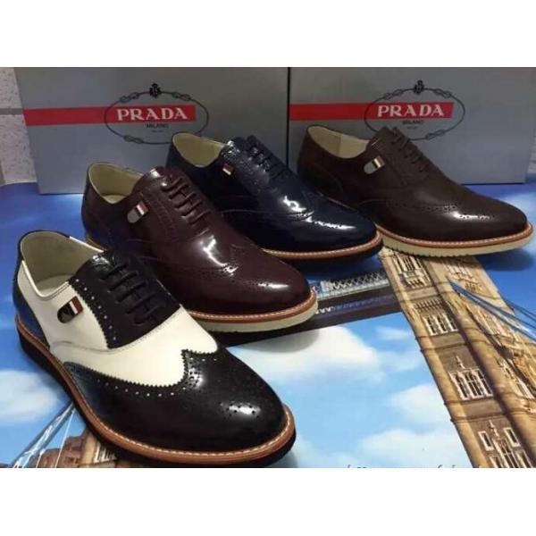 超人気欧米韓流2026 PRADA プラダ ビジネスシューズ 3色可選