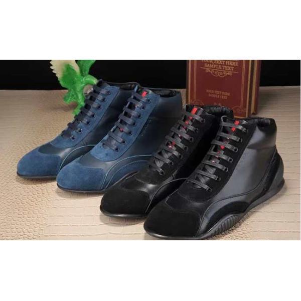 絶賛軽いハイカットスニーカー PRADA プラダ  抗菌?防臭加工 2色可選