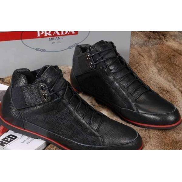 人気商品 2026 PRADA プラダ ハイトップシューズ 2色可選 防水機能に優れ
