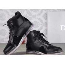 しっかりした履き心地で 個性派 DIOR ディオール ハイカットスニーカー 2色可選
