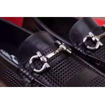 防水本革ビジネスシューズFERRAGAMO サルヴァトーレフェラガモ ビジネスシューズ 2色可選