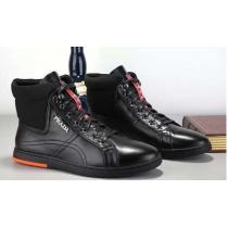 人気上品 2026 PRADA プラダ ハイカットスニーカー 2色可選