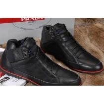 人気商品 2026 PRADA プラダ ハイトップシューズ 2色可選 防水機能に優れ