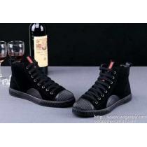 立派なデザイン  2026 PRADA プラダ ハイカットスニーカー 2色可選