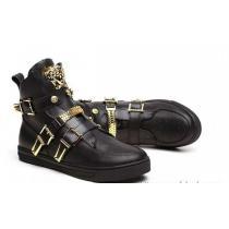 お洒落に魅せる　2026 VERSACE ヴェルサーチ  ハイカットスニーカー  耐久性