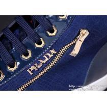 ランキングの個性派 2026 PRADA プラダ 軽量で疲れにくい ハイカットスニーカー 2色可選