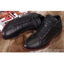 便利なマジックテープ  2026 PRADA プラダ ハイカットスニーカー 2色可選