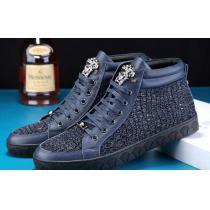 コスパ最高のプライス　2026 VERSACE ヴェルサーチ  ハイカットスニーカー  エナメル革