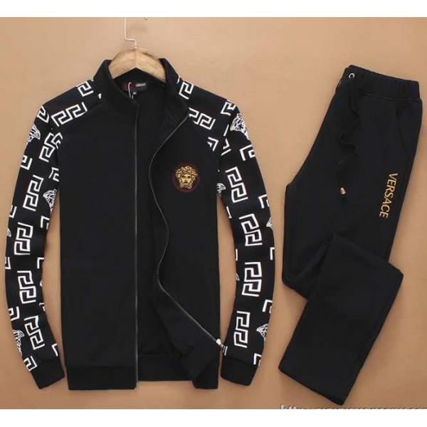 コスパが良い 2026 VERSACE ヴェルサーチ ジャージセット スタンドネック 3色可選