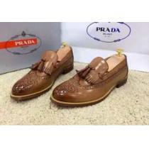 激安販売　2026 PRADA プラダ　今季セール　 レザーシューズ靴 2色可選