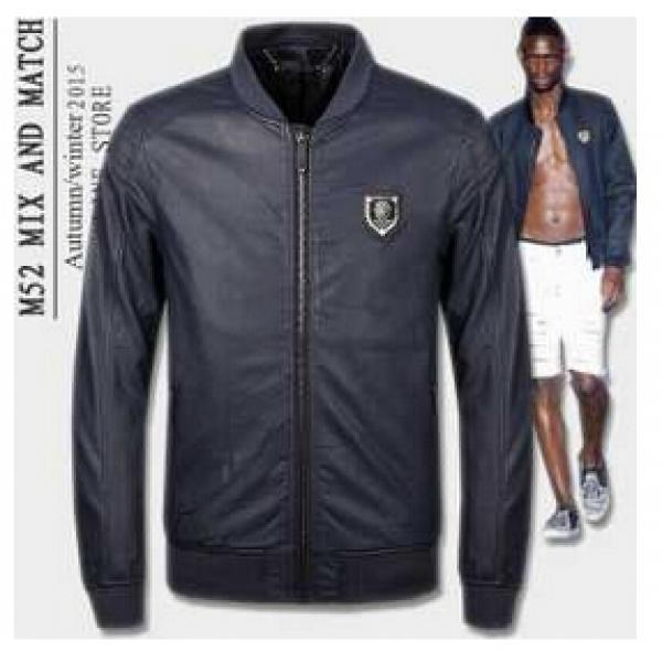 お洒落 2026秋冬 PHILIPP PLEIN フィリッププレイン 良い柔らかい　革ジャケット 