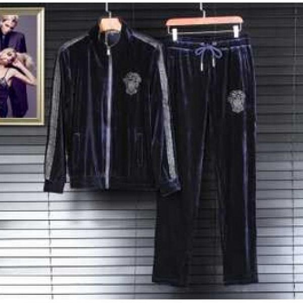 安心感ある 2026秋冬 VERSACE ヴェルサーチ 値下げる　セットアップ上下 2色可選
