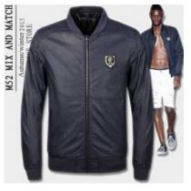 お洒落 2026秋冬 PHILIPP PLEIN フィリッププレイン 良い柔らかい　革ジャケット 