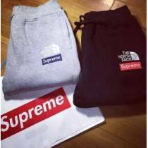 着心地の良さを兼ね備えた SUPREME シュプリーム トレパン 人気販売　スポーツパンツ 2色可選