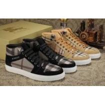 お買い得 2026秋冬 BURBERRY バーバリー 値下げる商品　ハイトップシューズ 2色可選