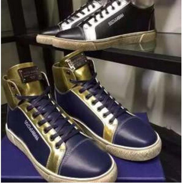 履きまわし力抜群の 2026秋冬 Dolce&Gabbana ドルチェ＆ガッバーナ 大人の印象ハイトップシューズ 2色可選 
